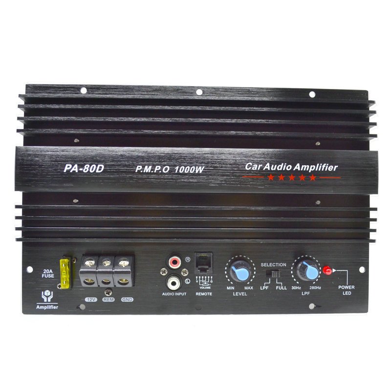 1000W Digital Audio Low Noise 4inch Stereo Stable Audio Amplifier Board Auto Car Audio Amplifier 8-12 Inch Speaker for Home
