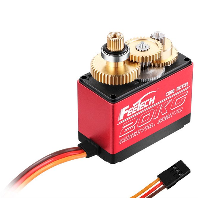 High Speed Waterproof 180 Degree 20KG Torque Digital Standard Servo Metal Gear RC Plane 1/10 1/8 4WD RC Car Crawler Buggy