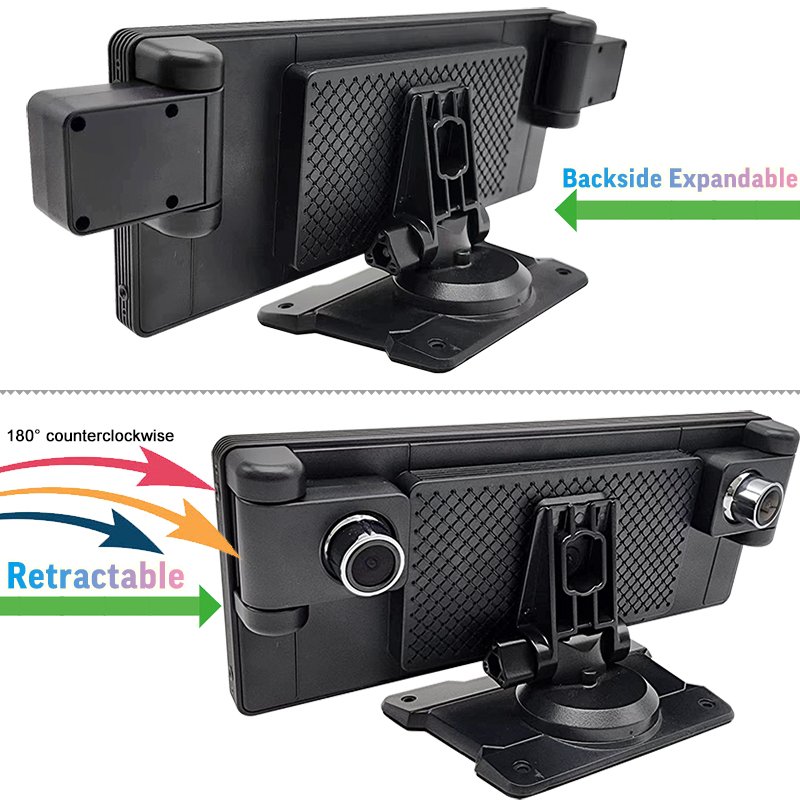 10.26 Inch Portable Carplay DVR Dual Recorder Car Dual Lens Front & Rear Camera Dash Cam With Wireless Carplay for Apple