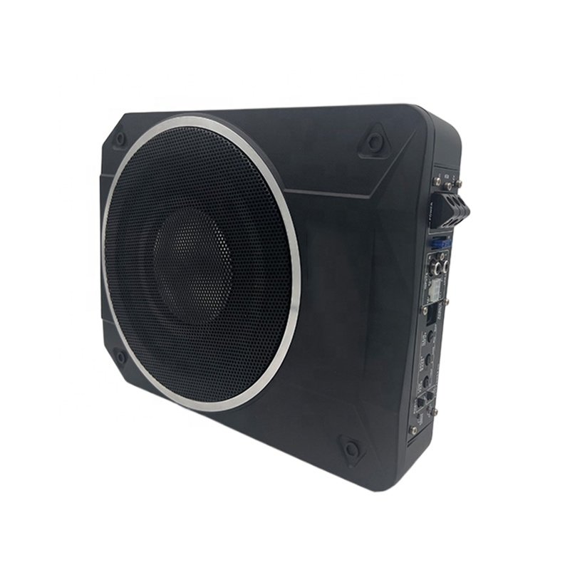 Ultra-thin Subwoofer 10 Inch 4ohm 800W 12V DC Car Audio Speaker Subwoofer Aluminium Alloy Underseat Subwoofer Car with Amplifier