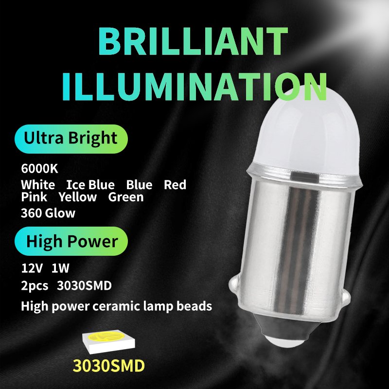 BA9S 44 47 T11 T4W Bayonet AC 6V LED Bulb Lamp Pinball Game Machine Car Signal Light Non Ghosting Anti Flickering