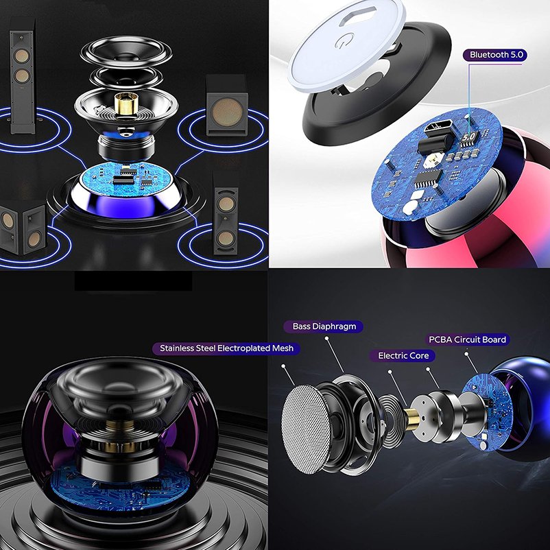 JW3615 Factory Direct Portable Mini Speaker Tiny Wireless Bluetoo Th Speaker TWS Pairing Sound Box for Hiking Room Bike Car