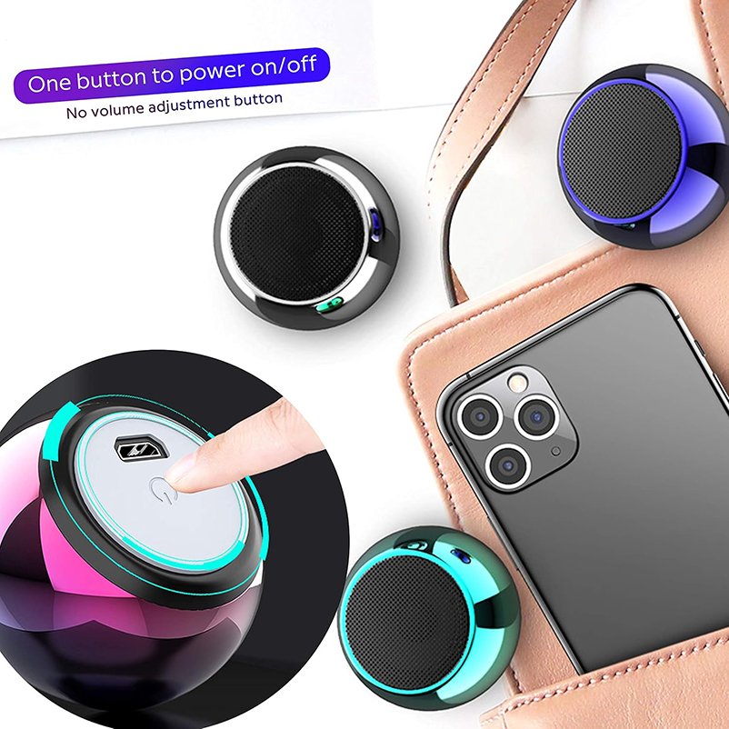 JW3615 Factory Direct Portable Mini Speaker Tiny Wireless Bluetoo Th Speaker TWS Pairing Sound Box for Hiking Room Bike Car