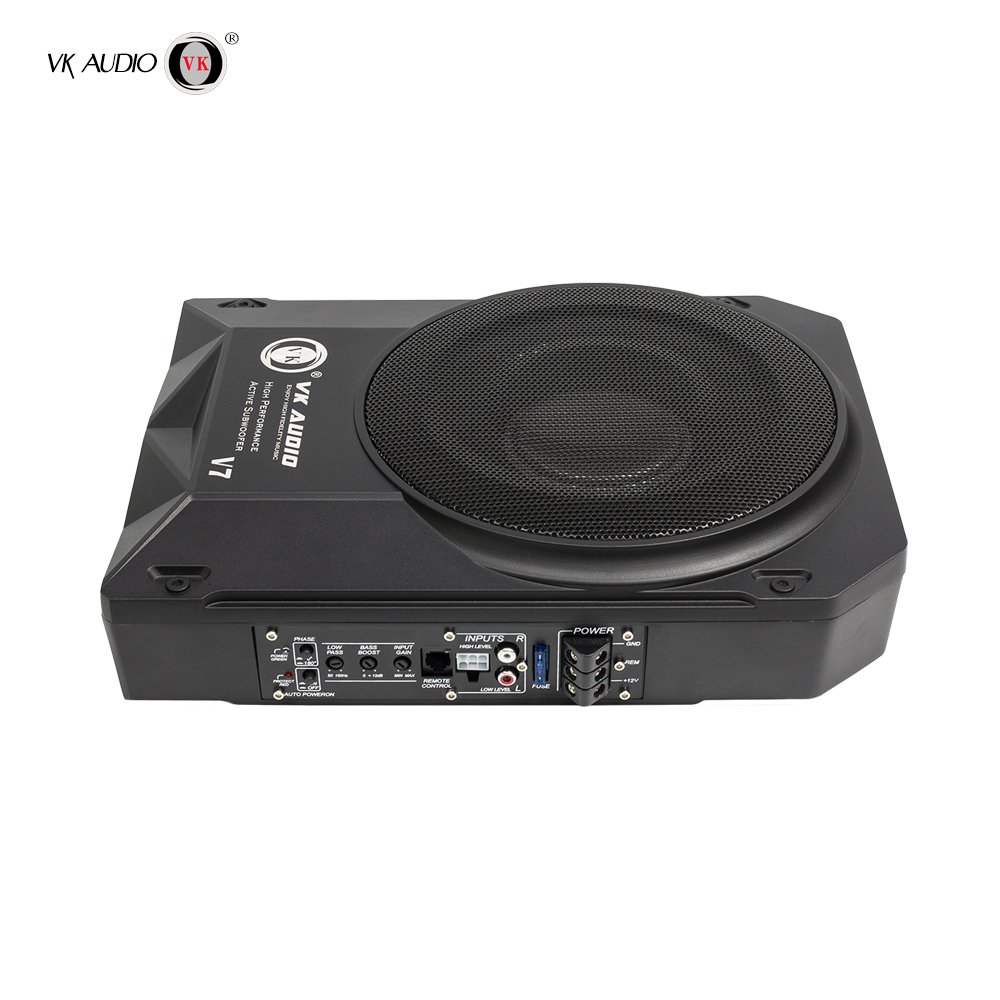 Hot Selling 600W 10-Inch Car Audio Subwoofer Dual Coils Top Rated Flat Amplifier Bass Woofers Speaker Horn Direct Manufacturer