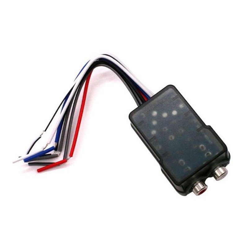 Car Stereo Speak Signal Hi-Low Converter for Auto Amp- Subwoofer Amplifier CD-Player High to Low Adapter