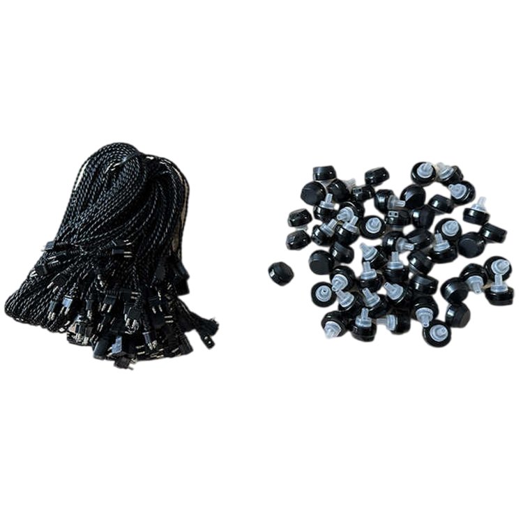 US 2 Pin Power Cable Plug Power Switch Cable Twisted Electric Copper Wire With US Plug And 303 Switch For Indoor Lighting