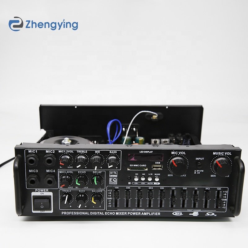 AV-MP326BT EQ BT Stereo Car Amplifier 4 Ohm 2CH USB SD Card Home 12V 220V 110V Home Theater Amplifiers