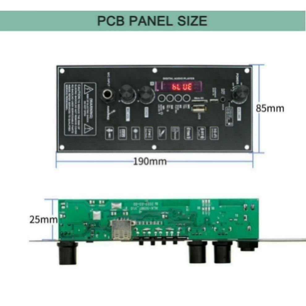 Factory Wholesale 3.7V USB FM Music Player Audio Amplifier Board Bluetooth 5.0 MP3 BT Player Board With 2*10w