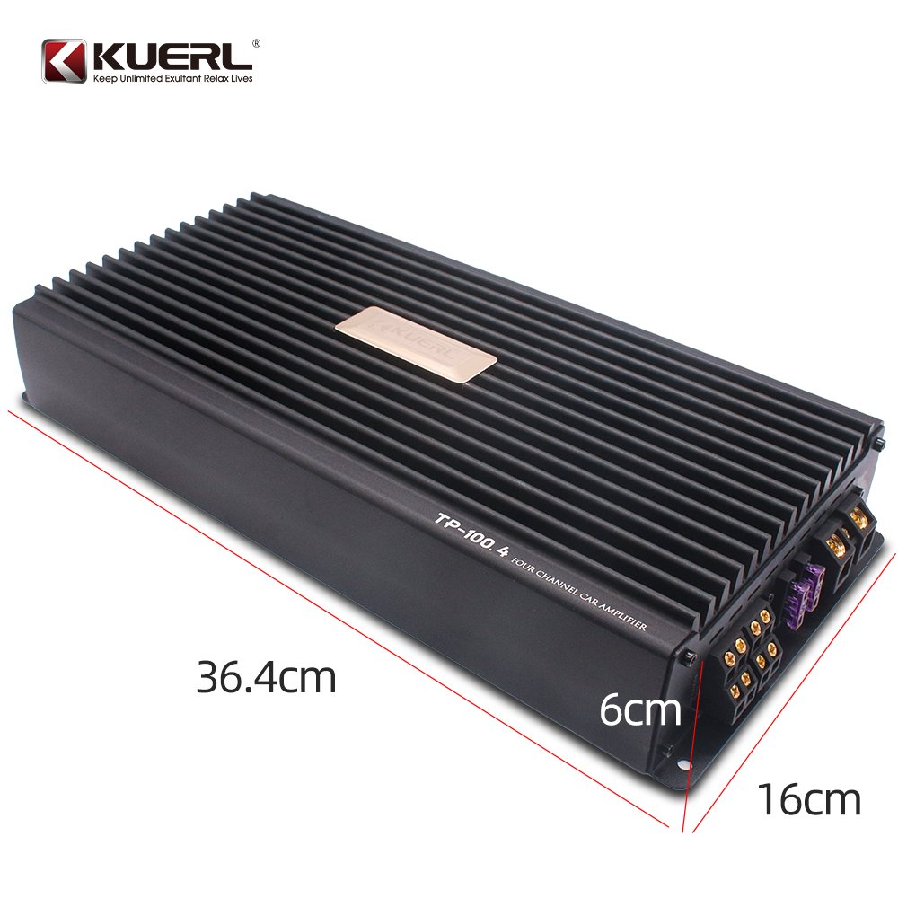 Car Audio Amplifier Modified 12V Four-channel Class AB Amplifier 4*100W High Power Output Audio Amplifier