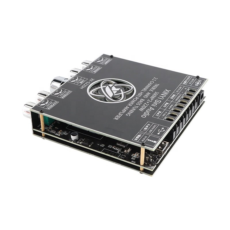 XY-S220H TDA7498E 2.1 Channel BT 5.1 Subwoofer Amplifier Board 160WX2+220W Power Audio Stereo Amplifier Board Bass AMP