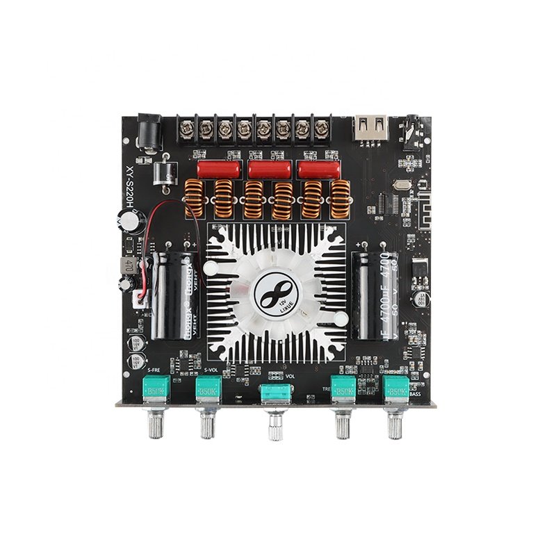 XY-S220H TDA7498E 2.1 Channel BT 5.1 Subwoofer Amplifier Board 160WX2+220W Power Audio Stereo Amplifier Board Bass AMP