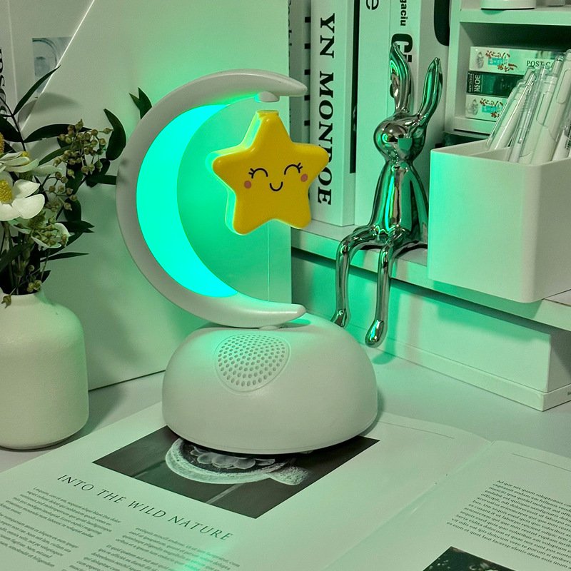 SHKL Wholesale Portable Wireless Speaker Star Moon White Gray Colorful Chip Music Studio Light Smart Gaming Party Outdoor Sport