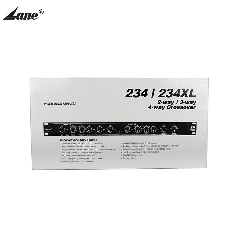 Lane C-234XL Dsp Active Dj Car Amplifier Board Adjustable Subwoofer 4 Way Digital Audio Dj Speaker Active Machine Crossover