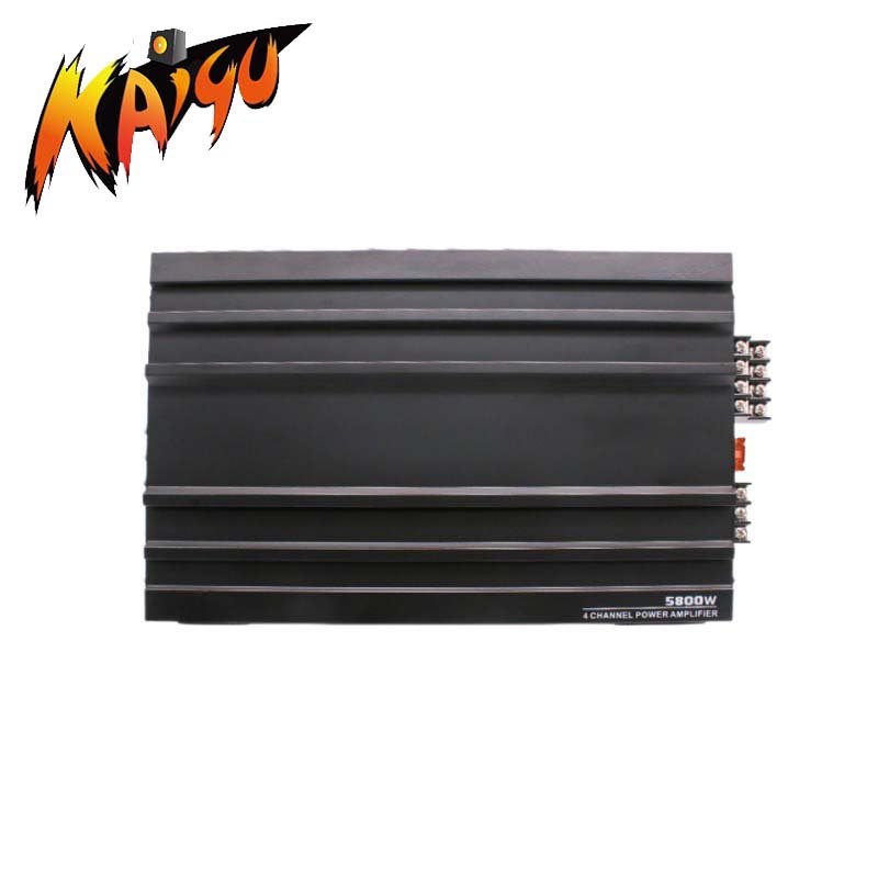 4-Channel 12V Car Power Amplifier Class A/B Digital Stereo Surround Passive Subwoofer Audio Player for Cars Max 5800W