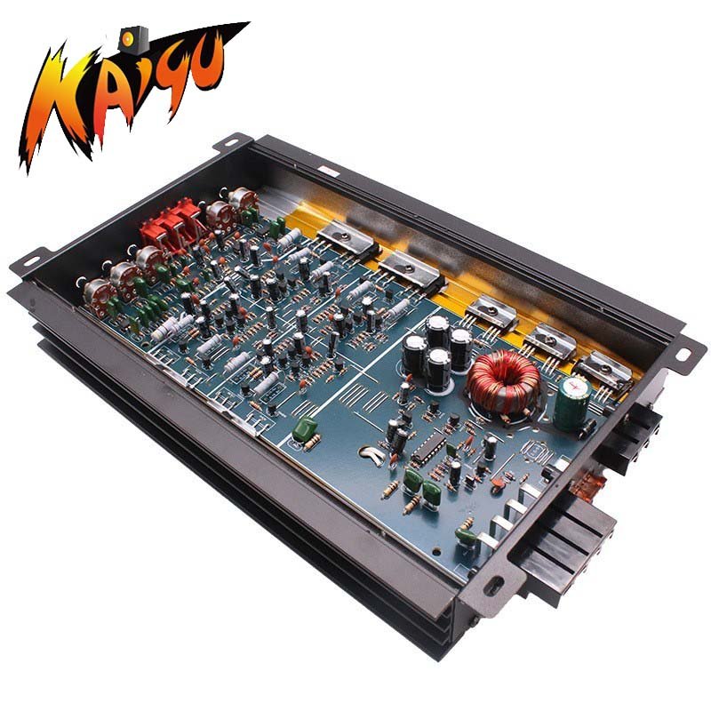 4-Channel 12V Car Power Amplifier Class A/B Digital Stereo Surround Passive Subwoofer Audio Player for Cars Max 5800W