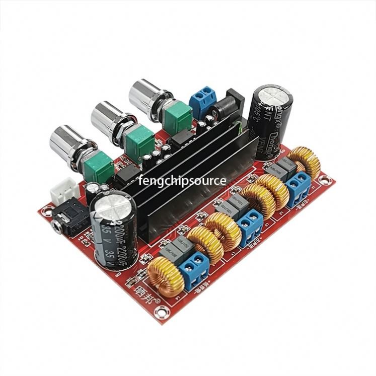 2.1 Channel Digital Amplifier Board TPA3116D2 Wide Voltage 12V-24V Power Amplification Module 2*50W +100W