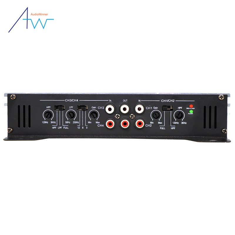 High Performance 12v Sound Digital Quality Class ab 50 Watt 4 Channel Audio Mini Four Channel Audio Car Amplifier