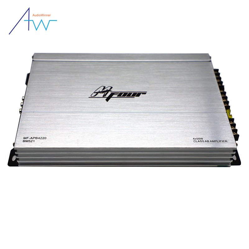 High Performance 12v Sound Digital Quality Class ab 50 Watt 4 Channel Audio Mini Four Channel Audio Car Amplifier