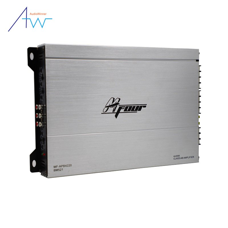 High Performance 12v Sound Digital Quality Class ab 50 Watt 4 Channel Audio Mini Four Channel Audio Car Amplifier