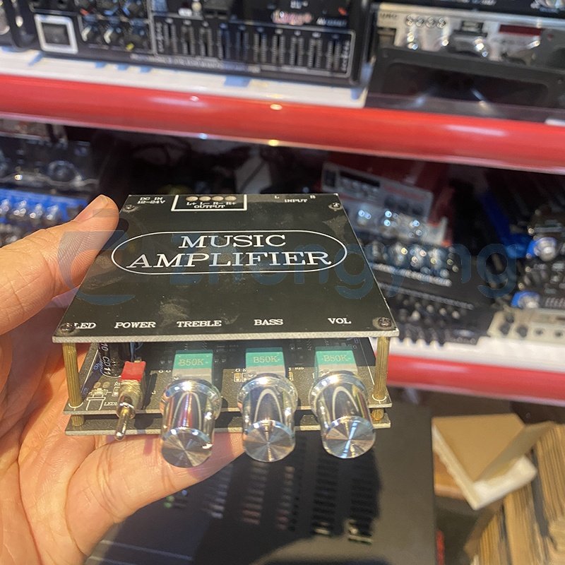 ZY-2.0 2*50W 5.0 Subwoofer Amplifier Board 2.0 Channel High Power Audio Stereo Amplifier Board AUX Bass Treble AMP