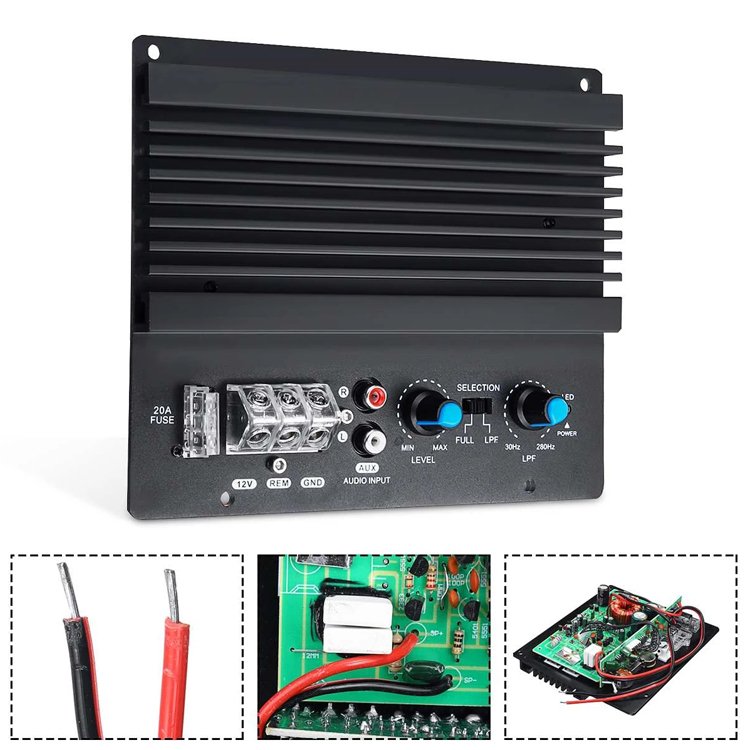 Woofer Car Audio Amplifier Powerful Bass Subwoofer Amplifier Board Player Automotive Amplifier Module 3D Crystal Power