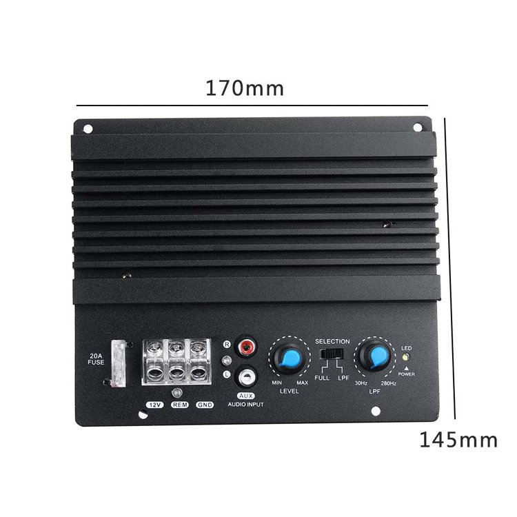 Woofer Car Audio Amplifier Powerful Bass Subwoofer Amplifier Board Player Automotive Amplifier Module 3D Crystal Power