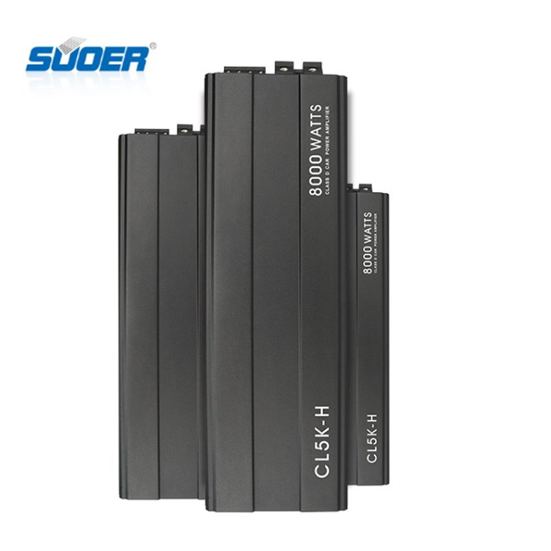 Suoer CL-5K 12V 8000w Professional High Power MONO Channel Class D Car Amplifier