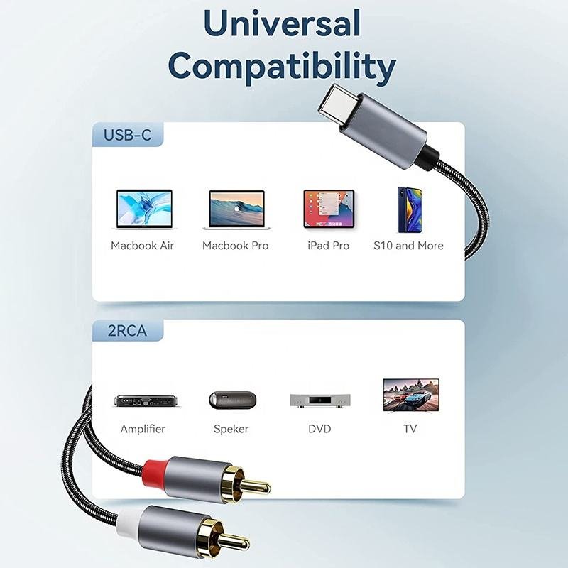 Gold PVC Polybag RCA Android Phone As Camera Monitor Hdmi Adapter Stock 4-pin Speaker Cable for Ik Iloud Micro Monitor Deskt 220