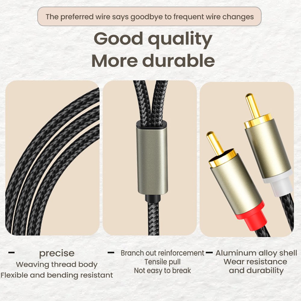 Gold PVC Polybag RCA Android Phone As Camera Monitor Hdmi Adapter Stock 4-pin Speaker Cable for Ik Iloud Micro Monitor Deskt 220