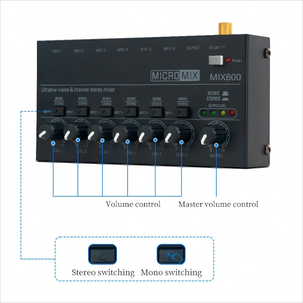 Professional Dj Mixer Audio With CE Certificate