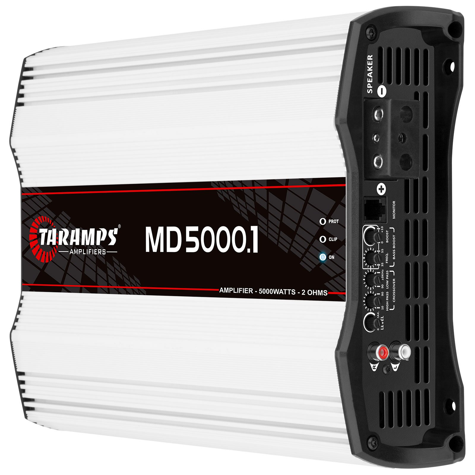 Taramps MD 5000.1 Amplifier Digital 2 Ohms 5000 Watts RMS Car Audio Monoblock LED Monitor Indicator Great for Subwoofer MD 5k