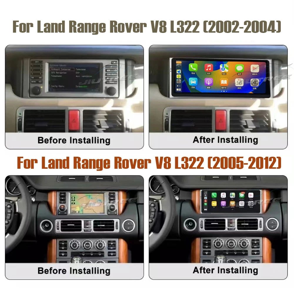 Android System 8 Core Car Radio for Land Rover Range Rover Vogue L322 V8 2002-2012 10.25" Multimedia Player Car Audio Carplay