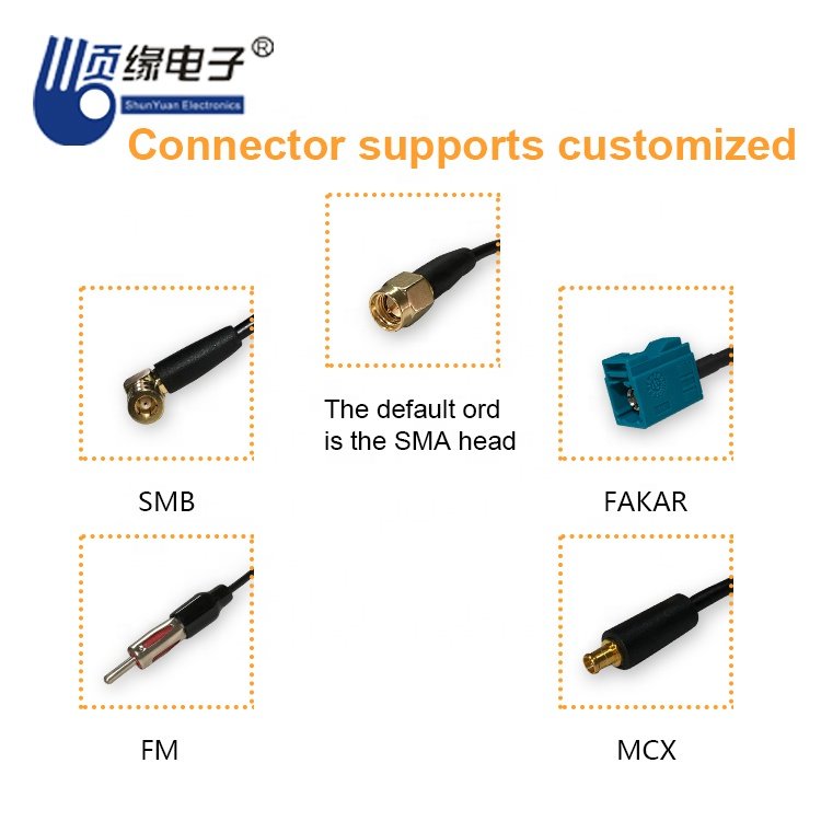 Factory Direct Sales 2.5dBi 470-860 890-1800MHz Car Accessory Amplifier High Gain Car Antenna