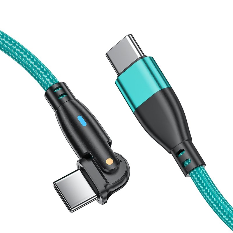 1m 3.3ft 60w 3a 180 degree Rotation Pd Fast Charging Usb Type C To Usb Type C Cable For Ipad Phone Tablet