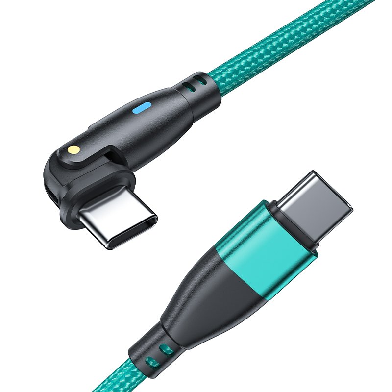 1m 3.3ft 60w 3a 180 degree Rotation Pd Fast Charging Usb Type C To Usb Type C Cable For Ipad Phone Tablet