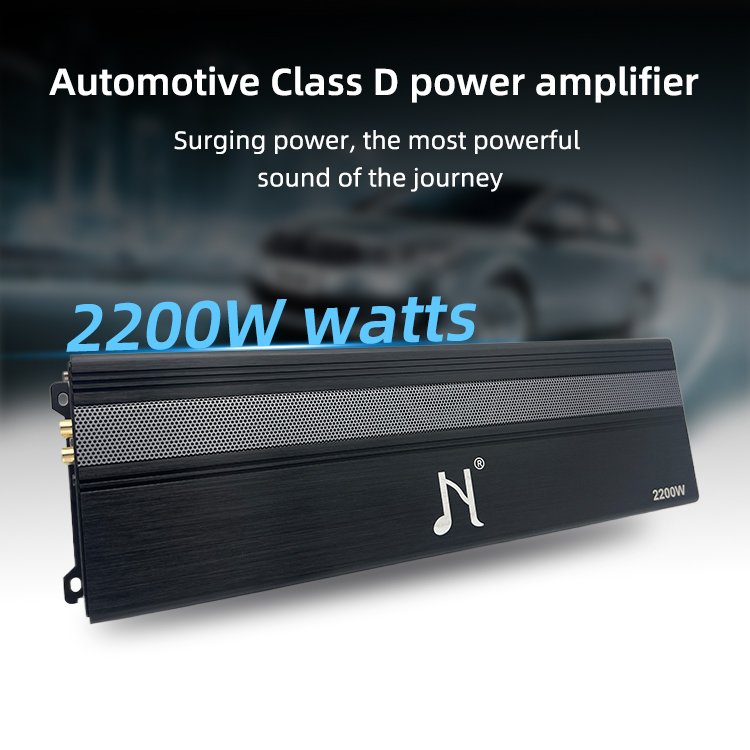 Big Power Good Price 2200W 1 Channel Class D 12V Sound Amplifier Mono Block Car Audio Amplifier
