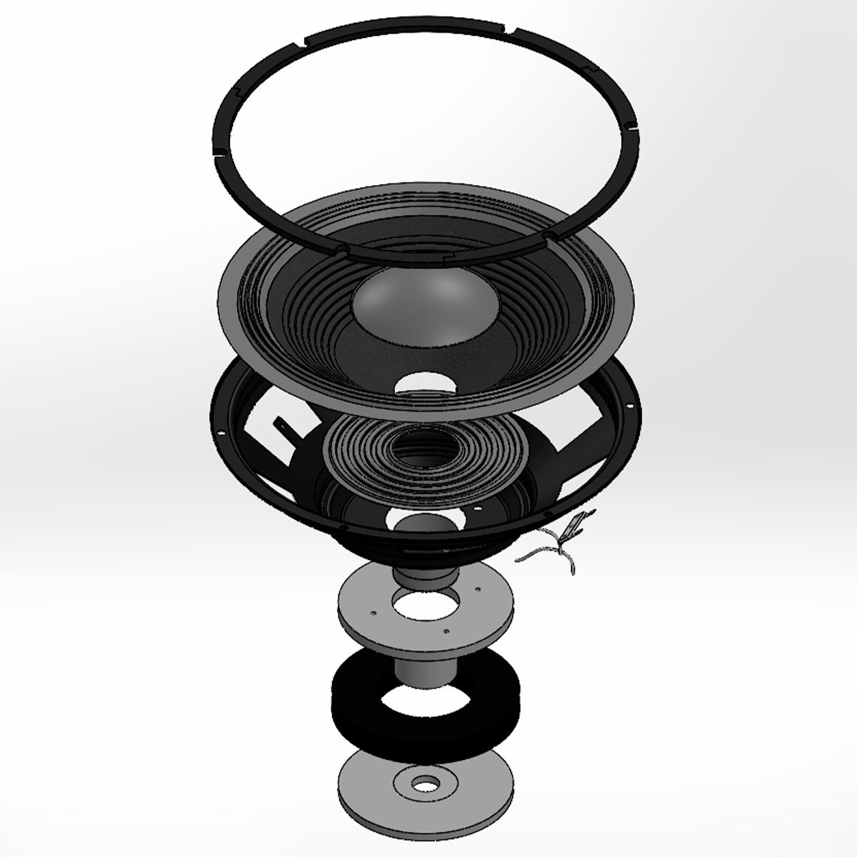Taramps Loudspeaker 10" VL 250S 4 or 8 Ohms 125 Watts Rms 250W Max Speaker 10 Inches Sound Ideal for Cars and Guitar Amplifiers