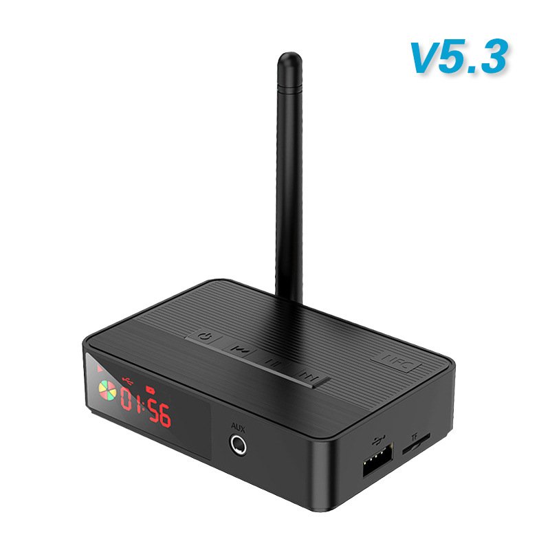 NFC Blue-tooth 5.3 Transmitter Receiver 3.5mm AUX Optical 6.5mm Microphone / U Disk / TF Card HIFI Wireless Audio Adapter
