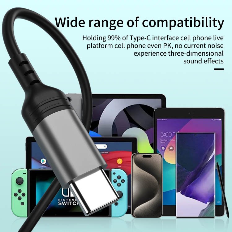 2024new microphone earphone live broadcast nationwide k-song wired headphones in-ear singing recording game earphone