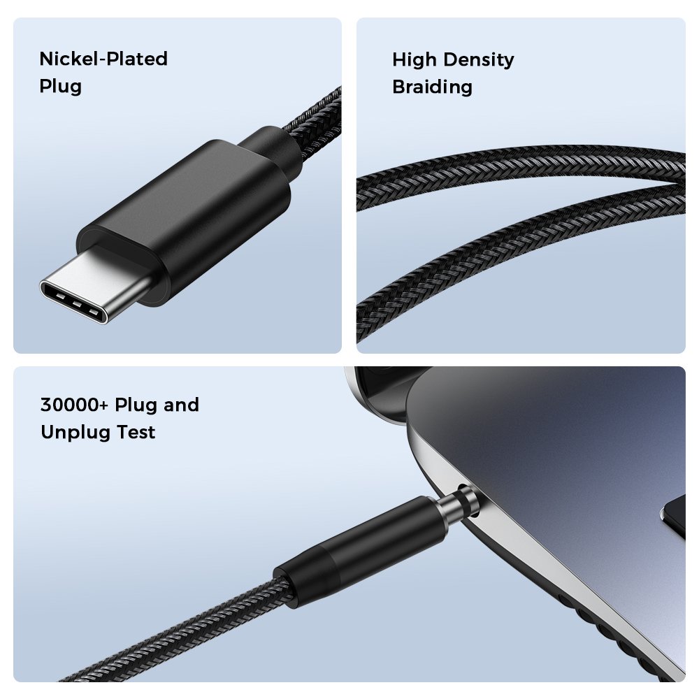UNIEAN Wholesale 3.5MM Audio Aux to Type-C Cables USB a Male 3.5MM Audio Female Microphone Cables for Iphone to Android
