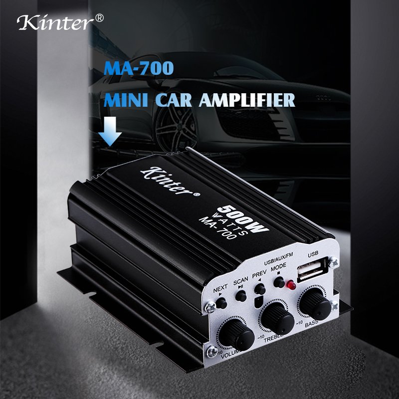 Kinter MA-700 Cheap Audio New Design Class ab Car Amplifier with Usb Fm