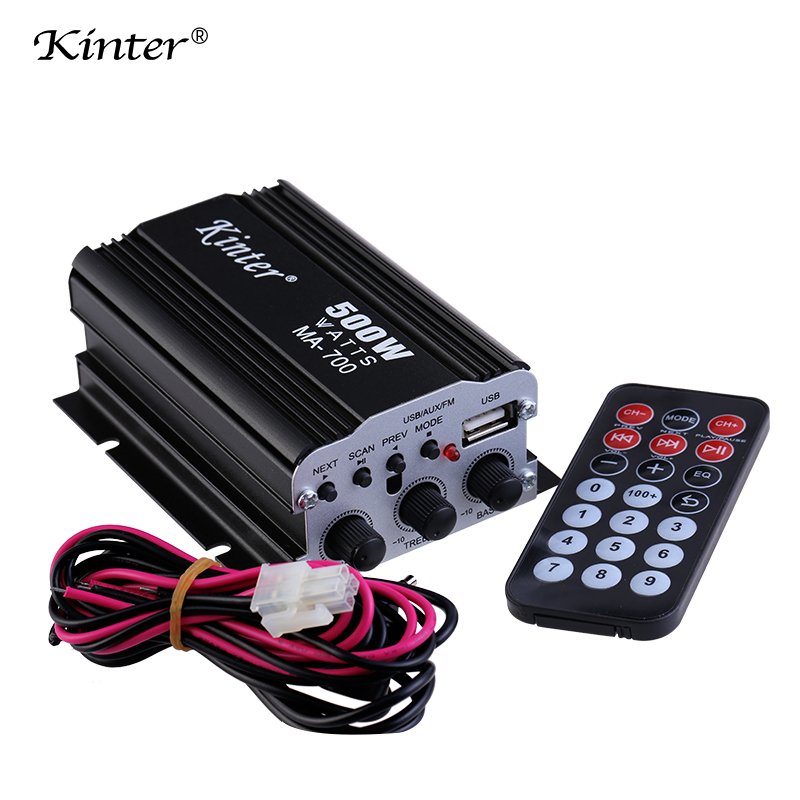 Kinter MA-700 Cheap Audio New Design Class ab Car Amplifier with Usb Fm