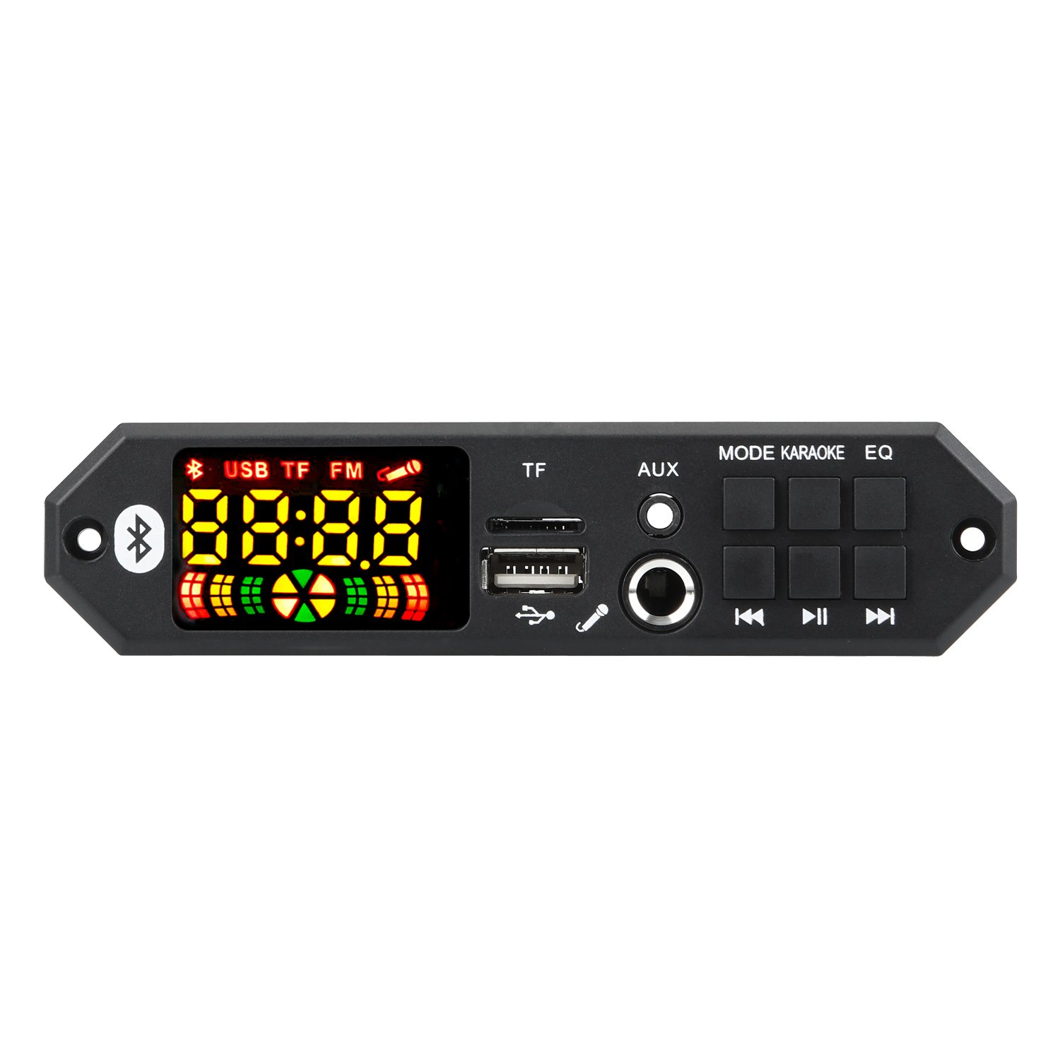 80W Amplifier Mini Card Bluetooth 5.0 Wireless Music Player MP3 WMA WAV Decoder Board USB Charging 5V-20V Car FM Radio AUX Call