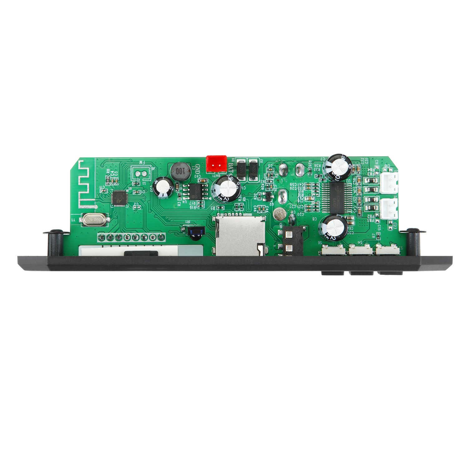 80W Amplifier Mini Card Bluetooth 5.0 Wireless Music Player MP3 WMA WAV Decoder Board USB Charging 5V-20V Car FM Radio AUX Call