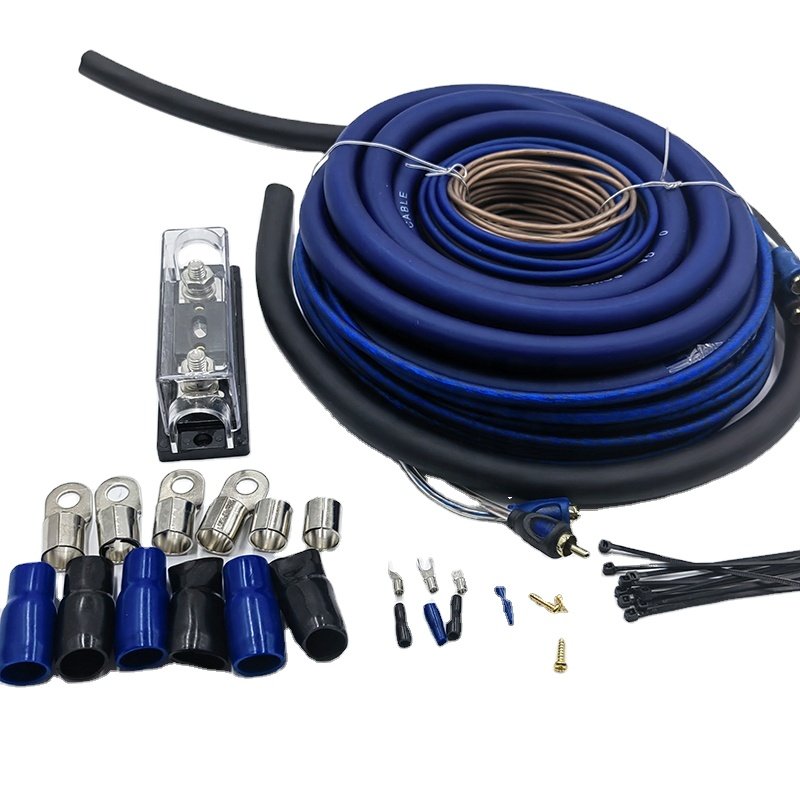 2025 New QingOu 1/0 Gauge AWG CCA Copper Clad Aluminum 100% Specification Car Auto Audio Speaker Amplifier Amp Install Wiring