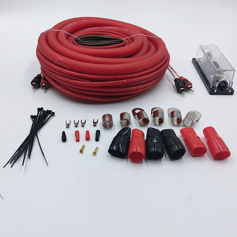 2025 New QingOu 1/0 Gauge AWG CCA Copper Clad Aluminum 100% Specification Car Auto Audio Speaker Amplifier Amp Install Wiring