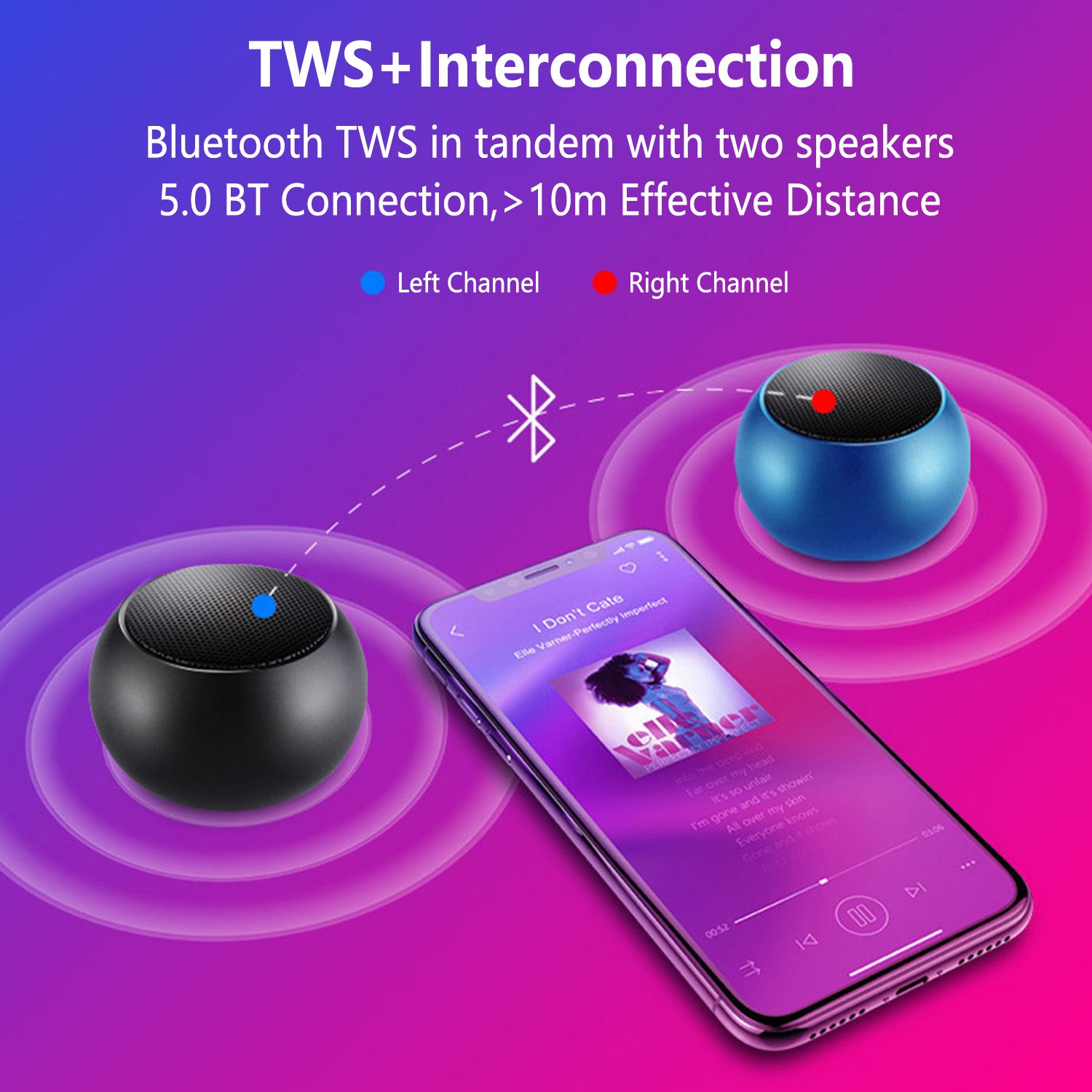 Factory Direct Portable Mini Speaker Tiny Wireless Bluetooth Speaker TWS Pairing Sound Box for Hiking Room Bike Car