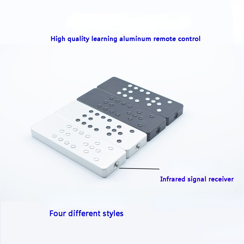 Accept Customize Logo Universal Learning Remote Control Aluminum Alloy Infrared Universal for Audio Preamp CDDVD TV Set-top Box