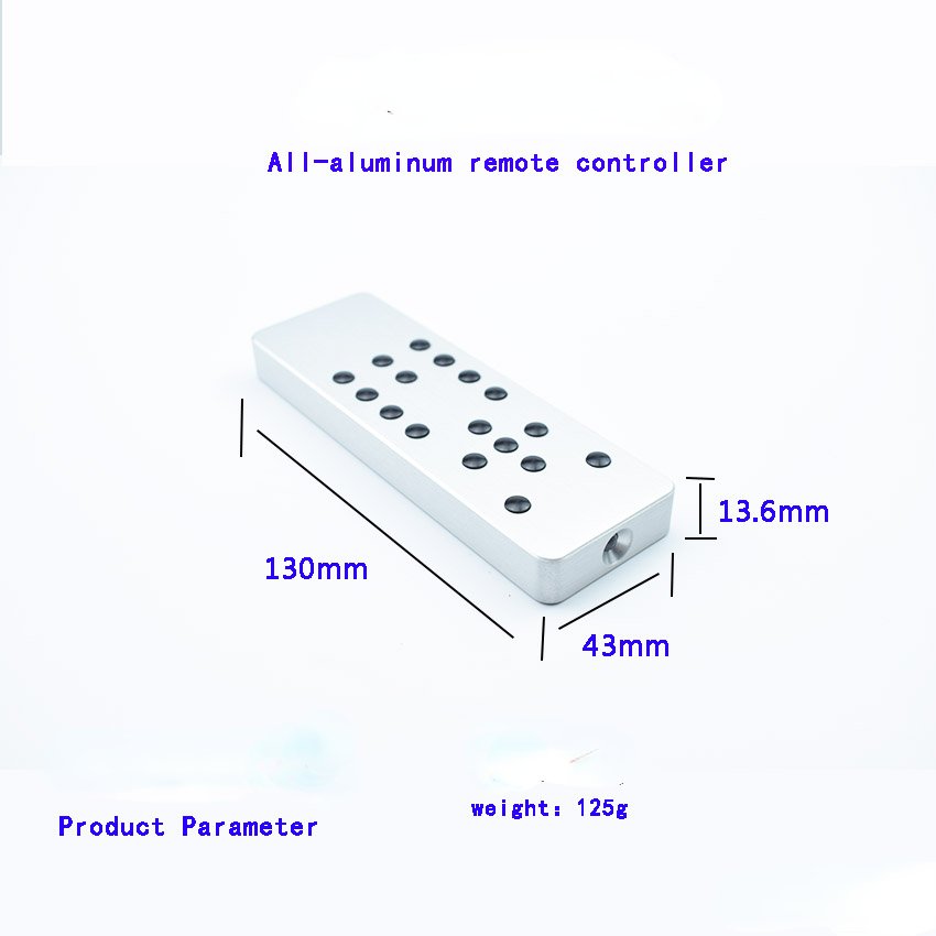 Accept Customize Logo Universal Learning Remote Control Aluminum Alloy Infrared Universal for Audio Preamp CDDVD TV Set-top Box