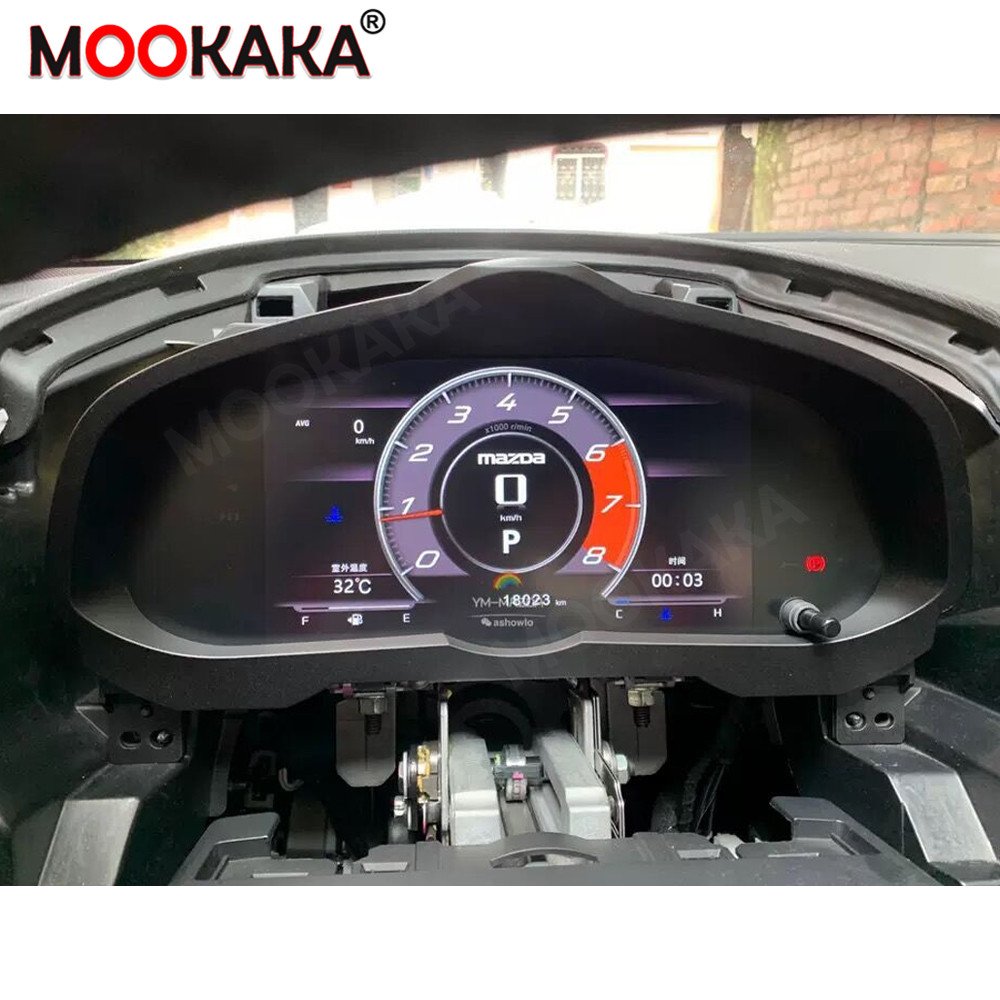 Hot Sale Car Dashboard Instrument Digital Cluster for Mazda 3 2013-2021 GPS Navigation Speed Meter Screen Head Unit